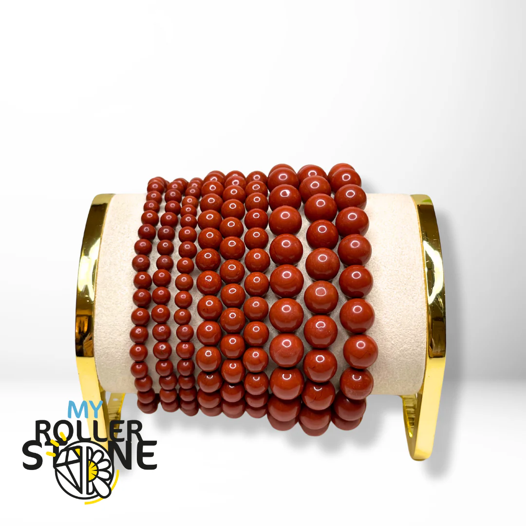 Bracelet Jaspe Rouge 5A - Image 2