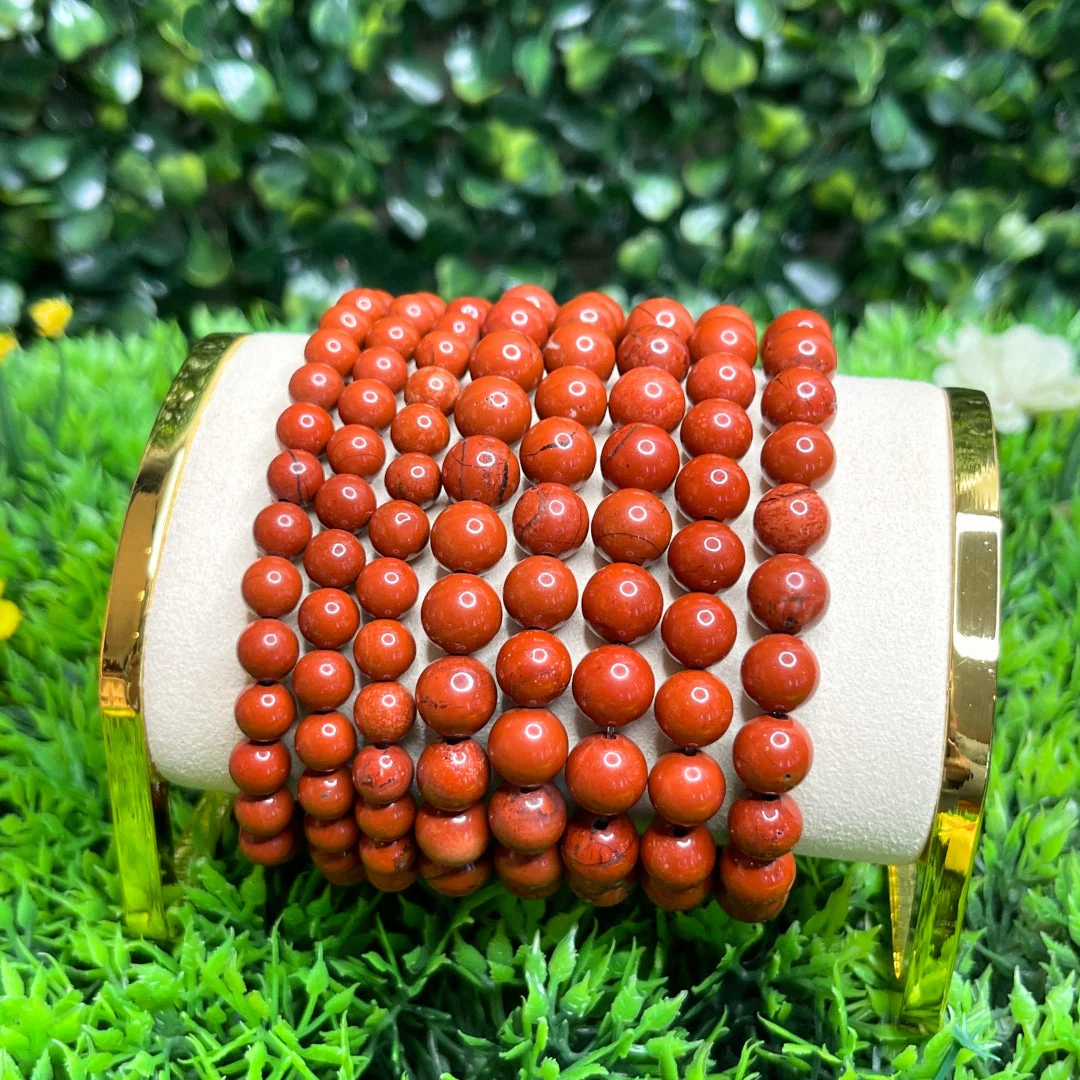 Bracelet Jaspe Rouge Sur-Mesure
