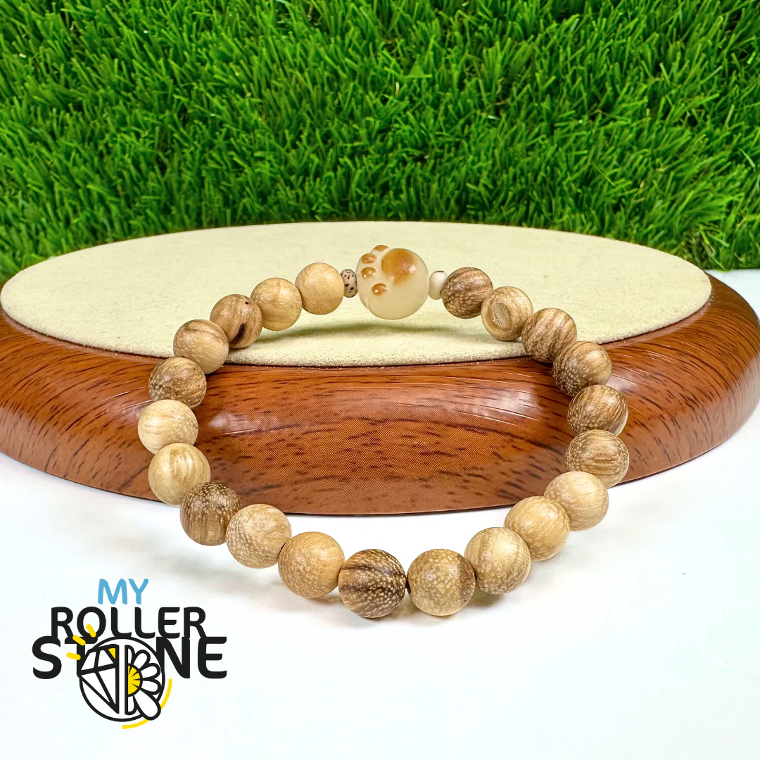 Bracelet Patte De Chat Bodhi en Bois De Lait (18cm) - Image 2