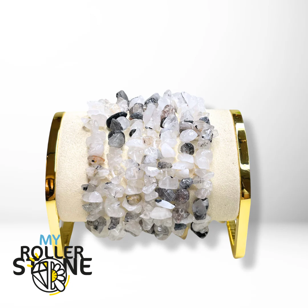 Bracelet Quartz Tourmaline Chips - Image 2