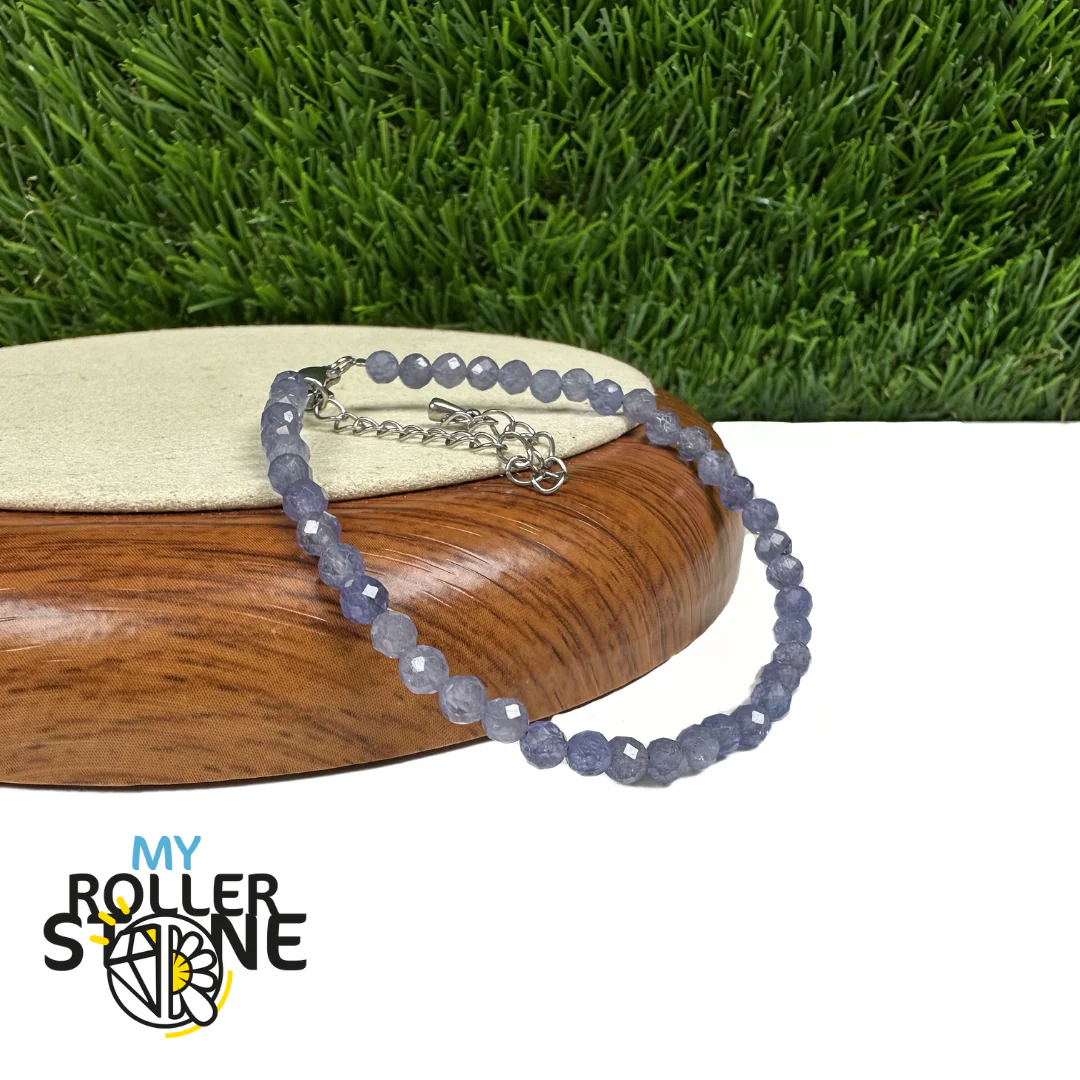 Bracelet Tanzanite fermoir Acier Inoxidable