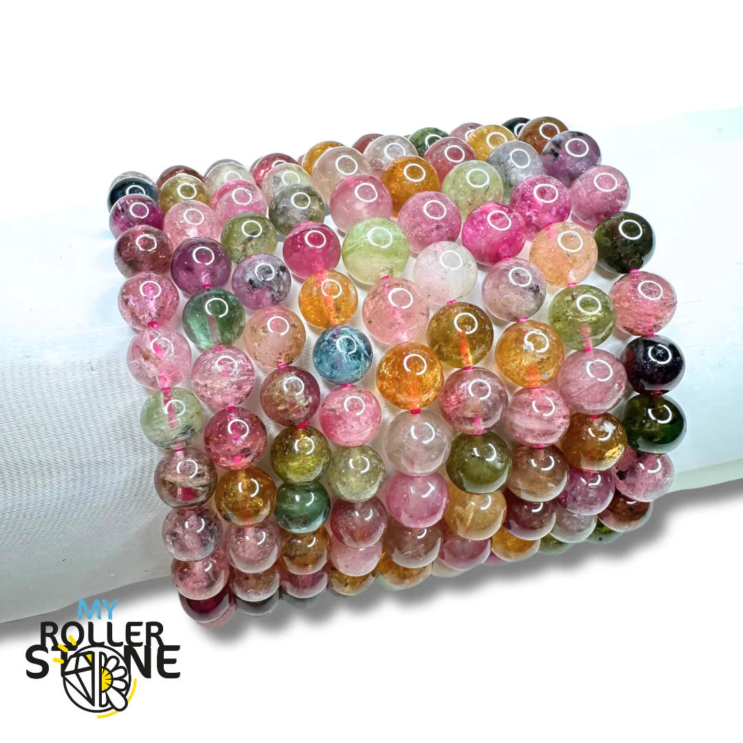 Bracelet Tourmaline Multicolore Bonbon 7A