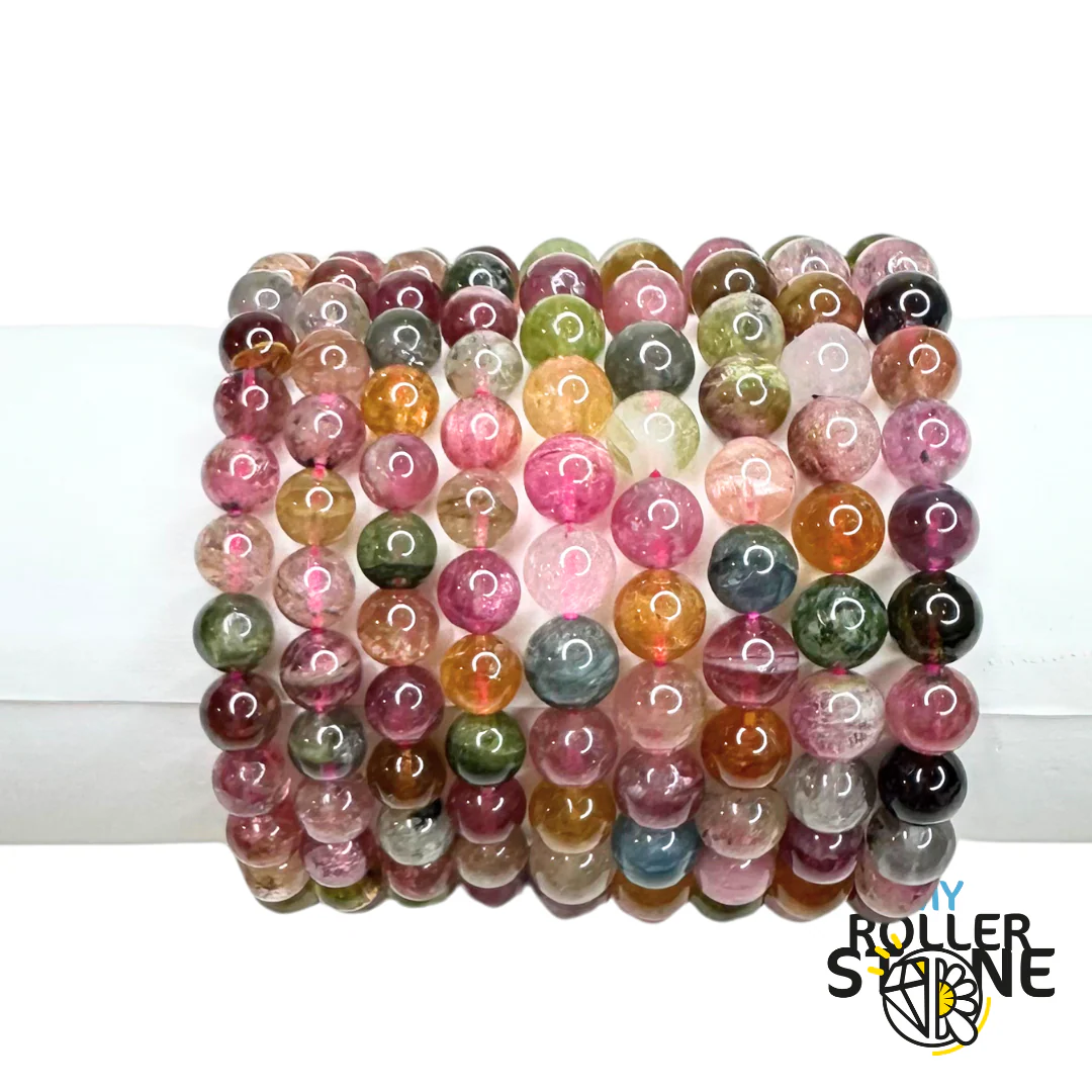 Bracelet Tourmaline Multicolore Bonbon 7A - Image 3