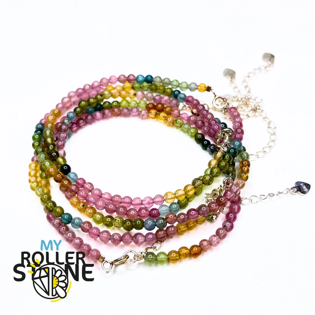 Bracelet tourmaline multicolore 7A - Image 3