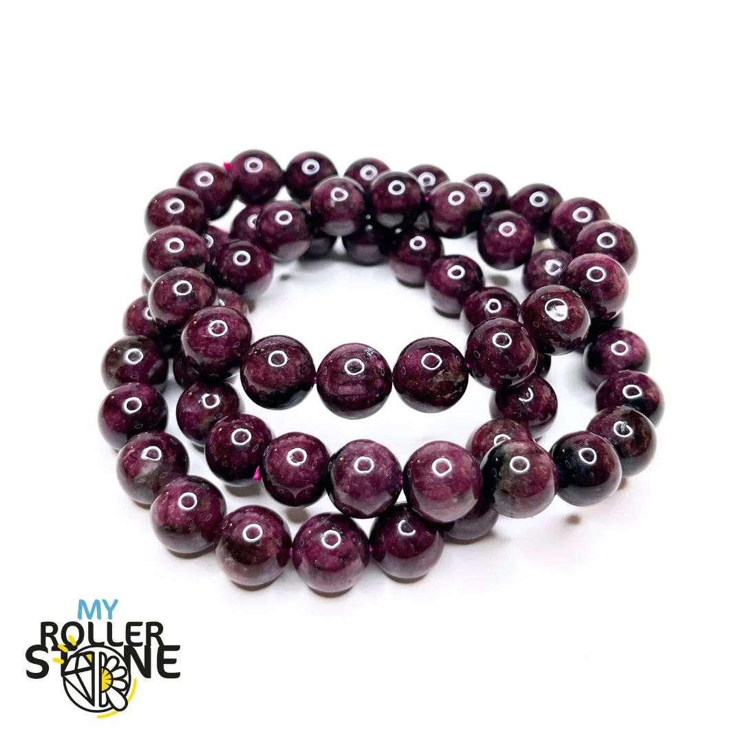 Bracelet Tourmaline Rouge Rubellite 3A - Image 2