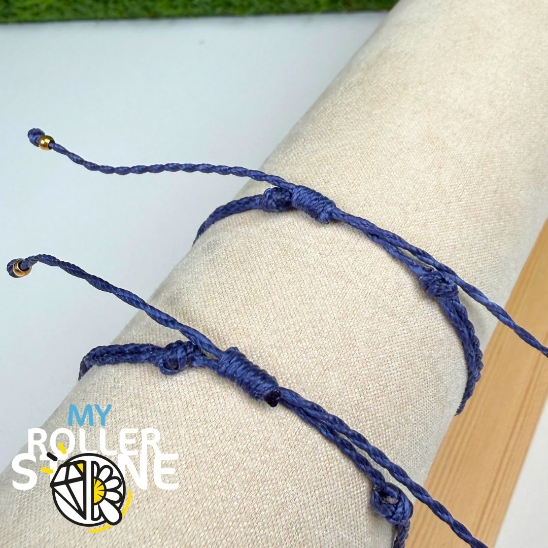 Bracelet Trèfle à Quatre Feuilles Cordon Ciré Acier inoxydable - Image 3