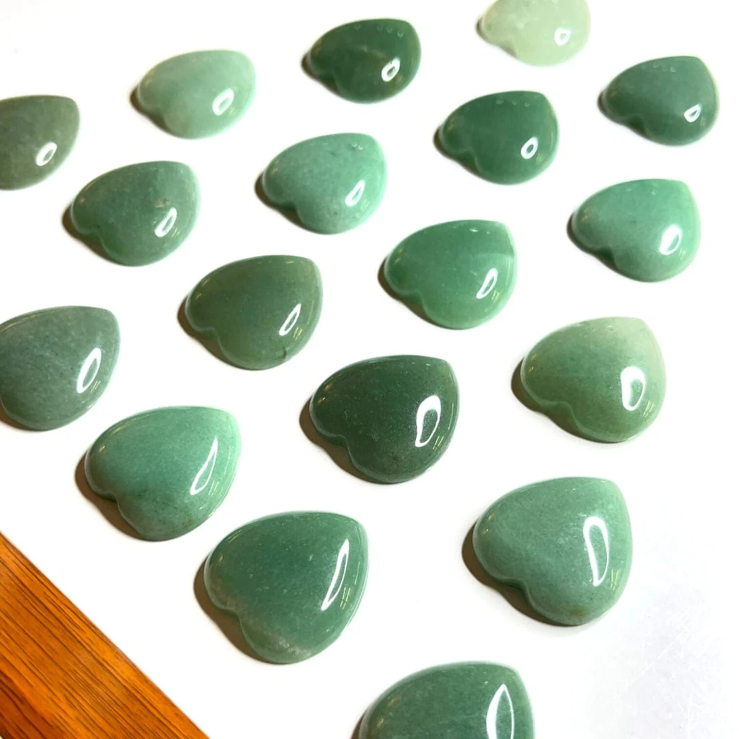 Cabochon Coeur Aventurine Verte - Image 2