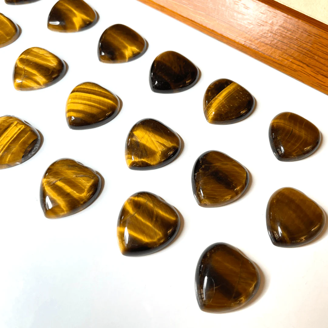 Cabochon Coeur Oeil de Tigre