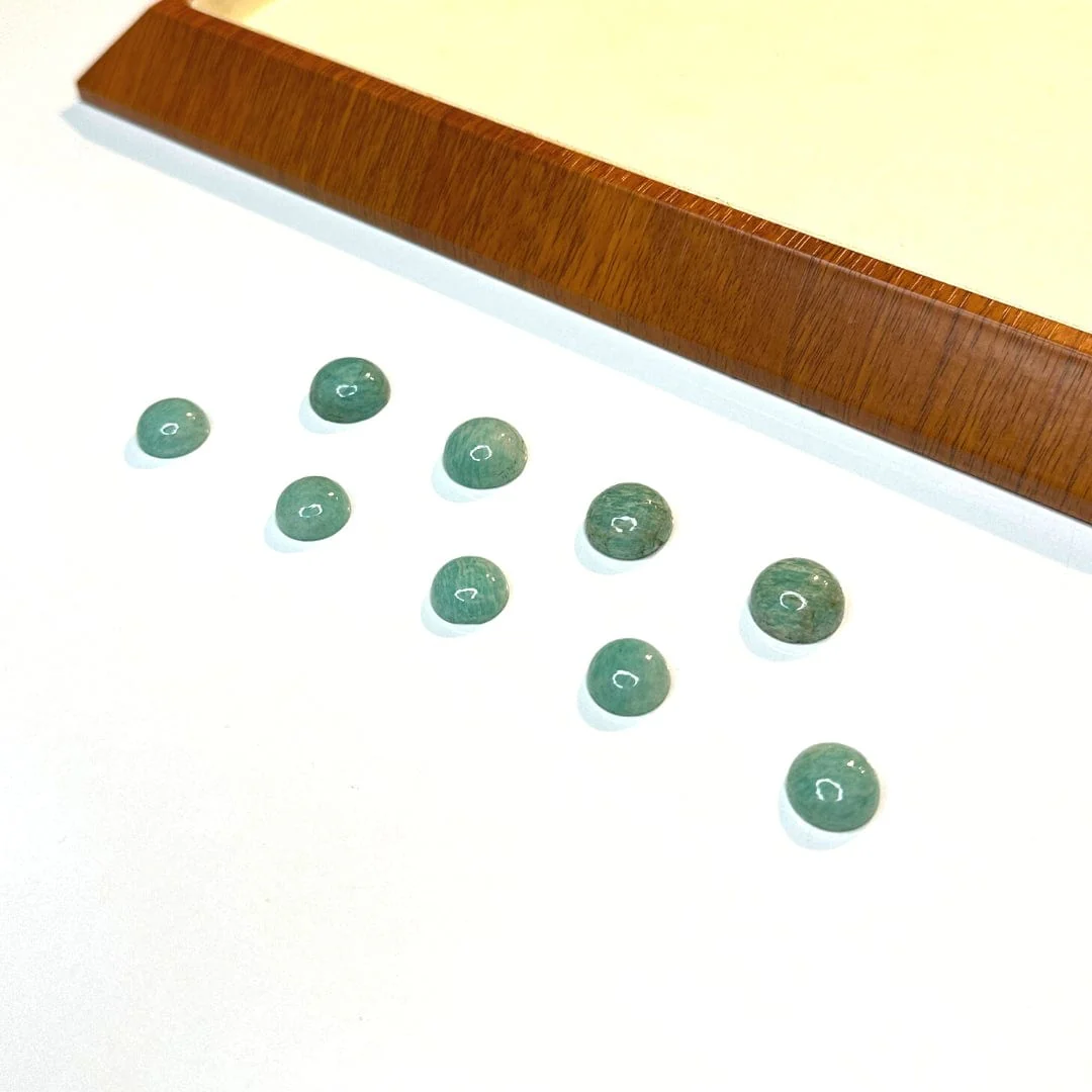 Cabochon Rond Amazonite (Grade A)