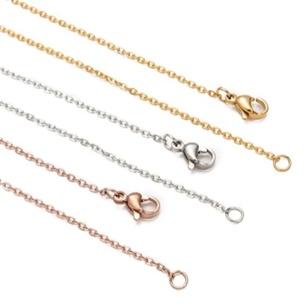 Chaine Acier Inoxydable ( 3 couleurs )