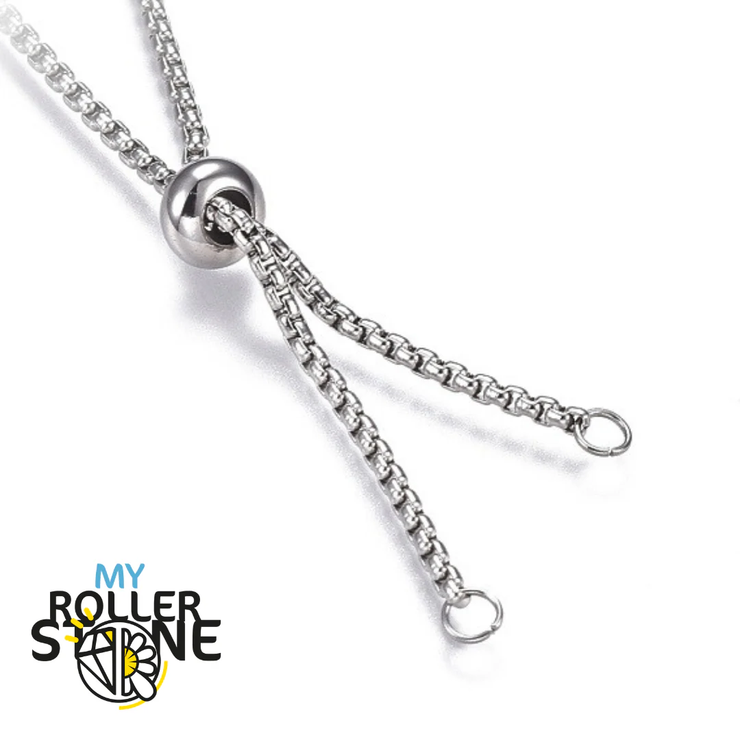 Chaine collier avec perle réglable