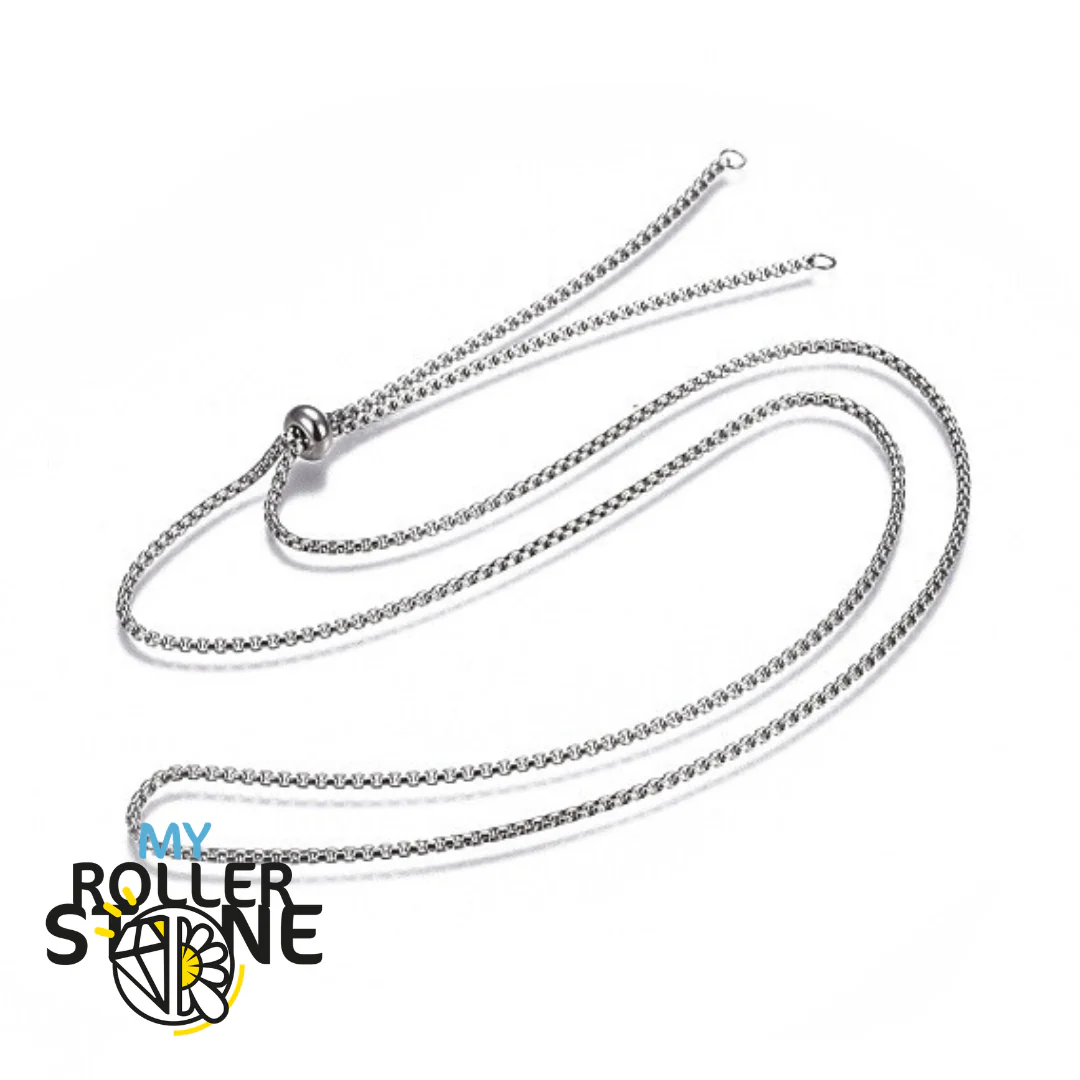 Chaine collier avec perle réglable - Image 2