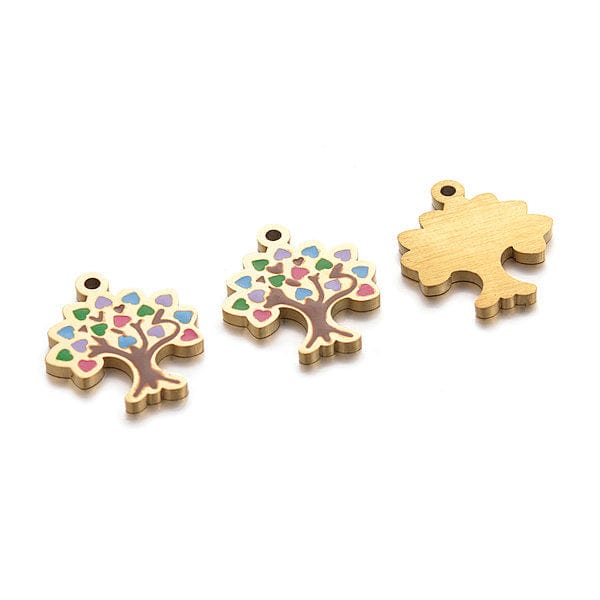 Charm bracelet Arbre de vie acier inoxydable - Image 2
