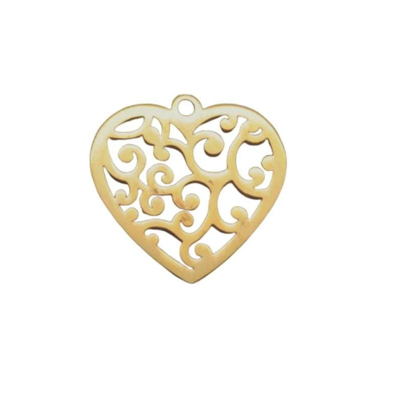 Charm bracelet coeur acier inoxydable - Image 2