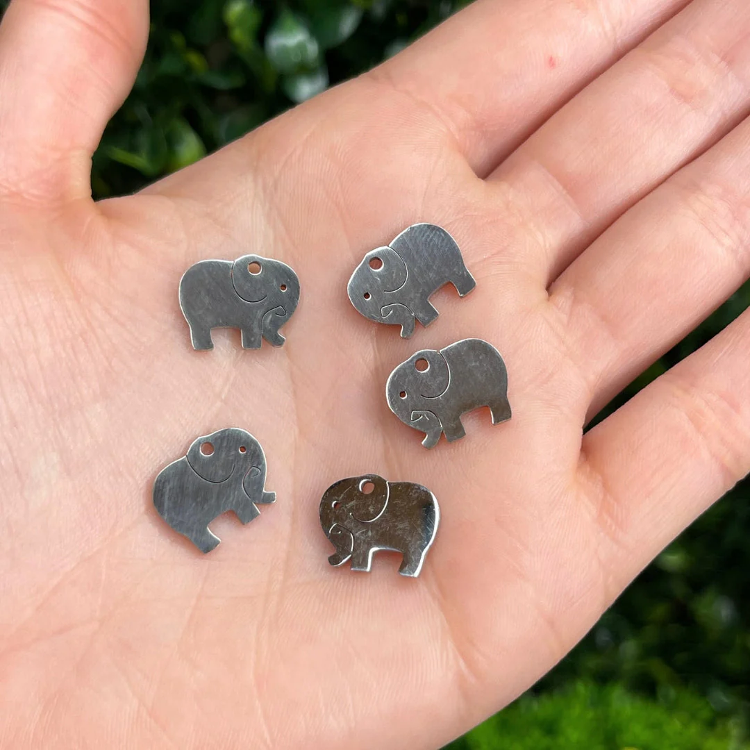 Charm Eléphant Argenté