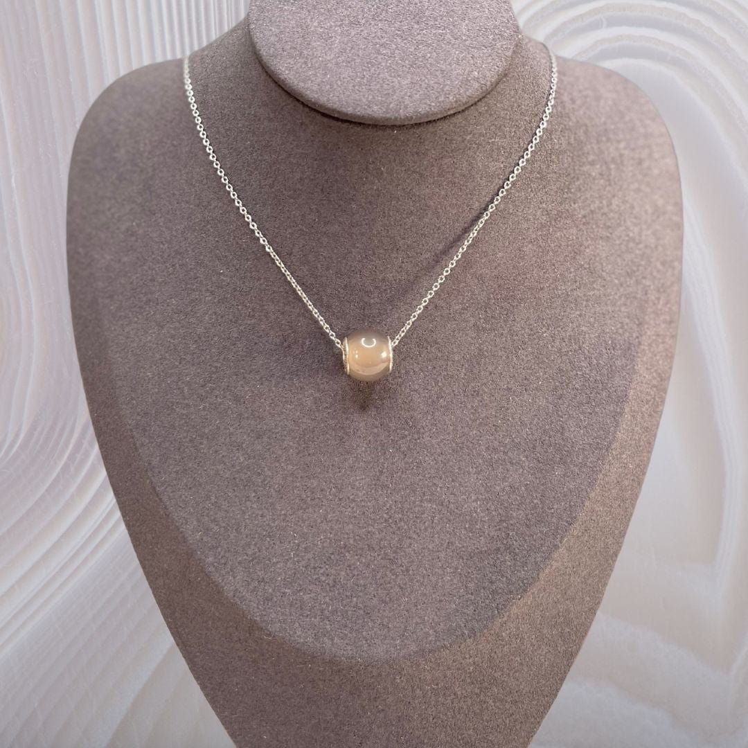 Charm perle Agate grise - Image 2