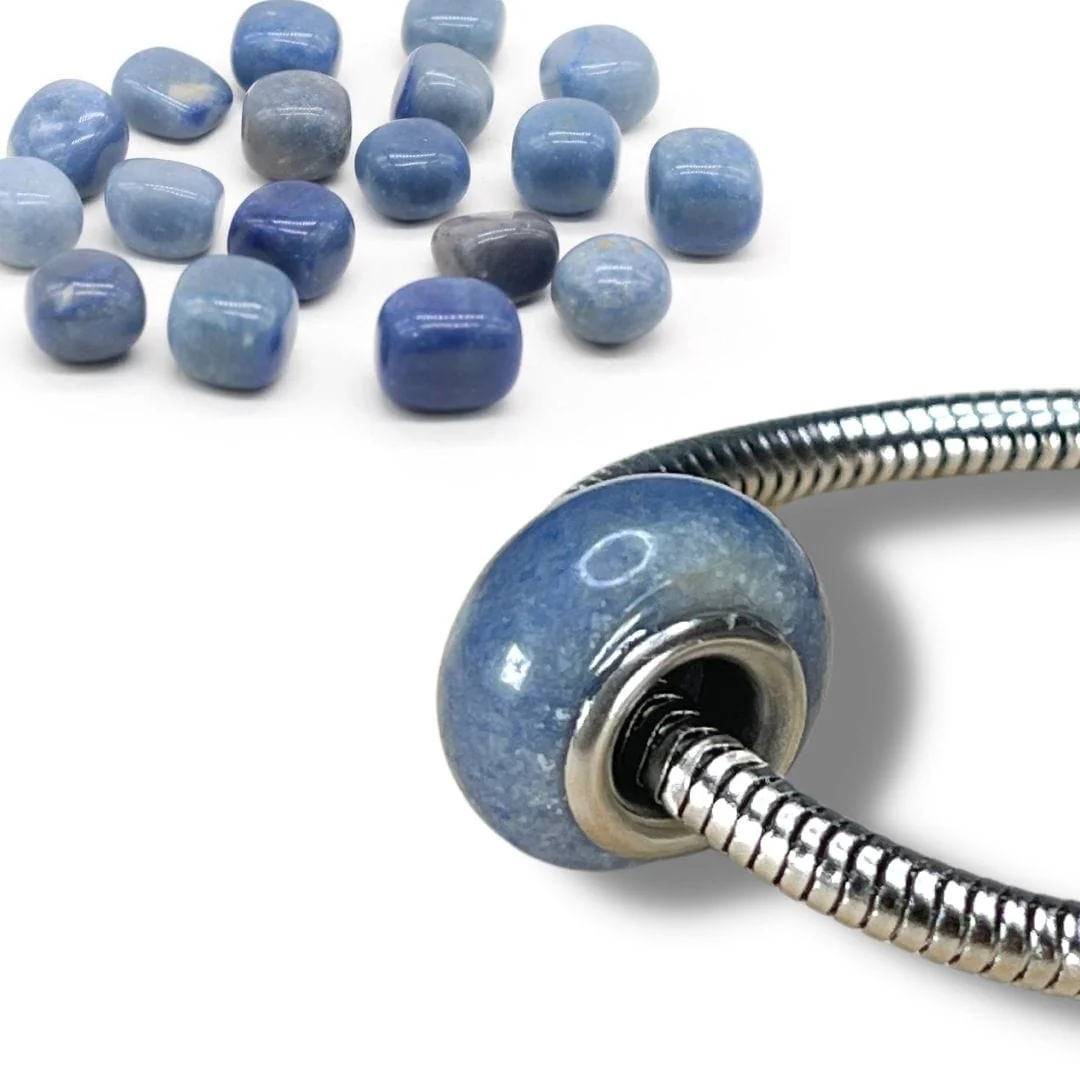 Charm perle Aventurine bleue - Image 3