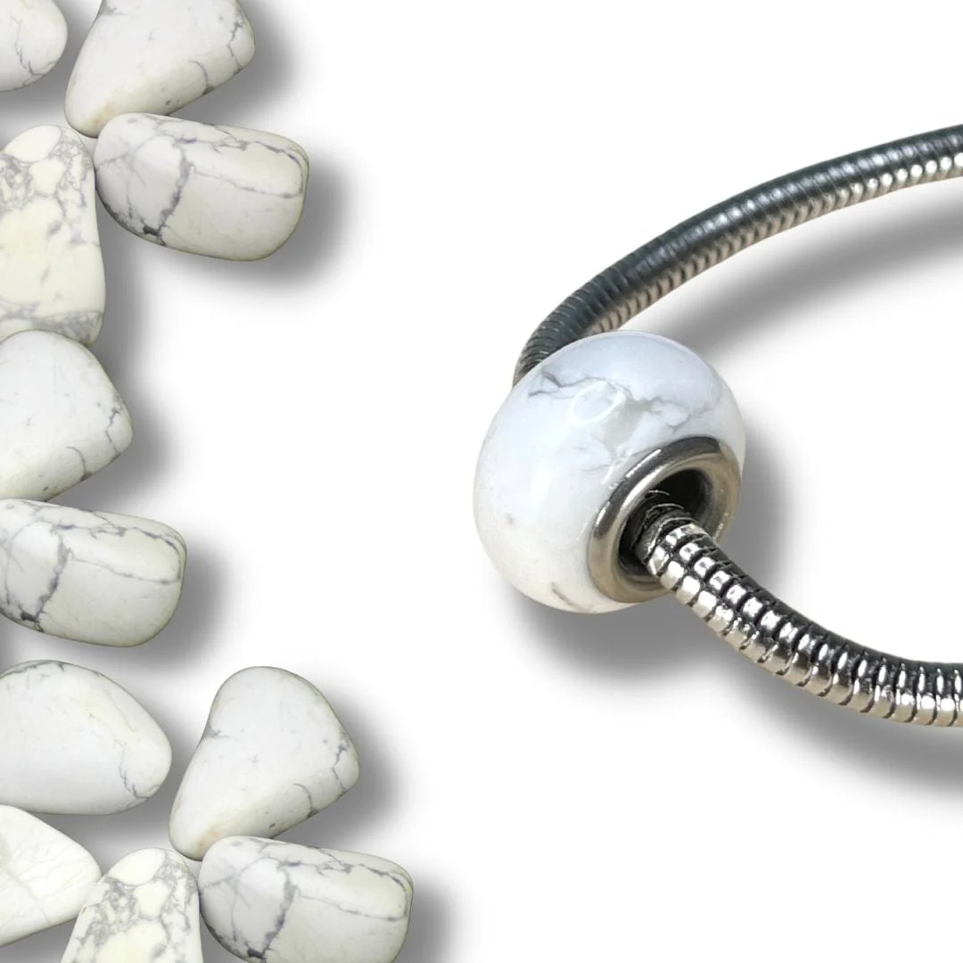 Charm perle Howlite - Image 3
