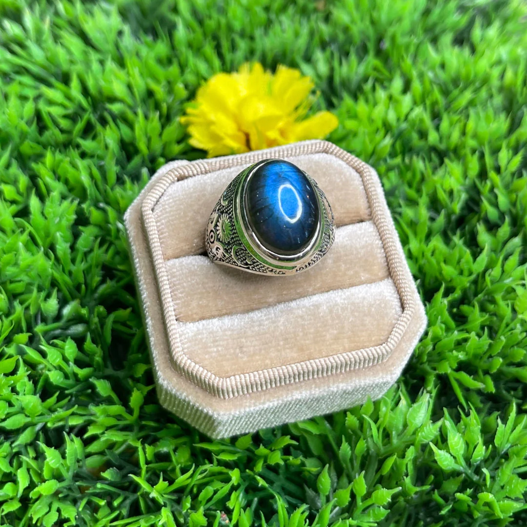 Chevalière Argent Labradorite Astral #1 - Image 3