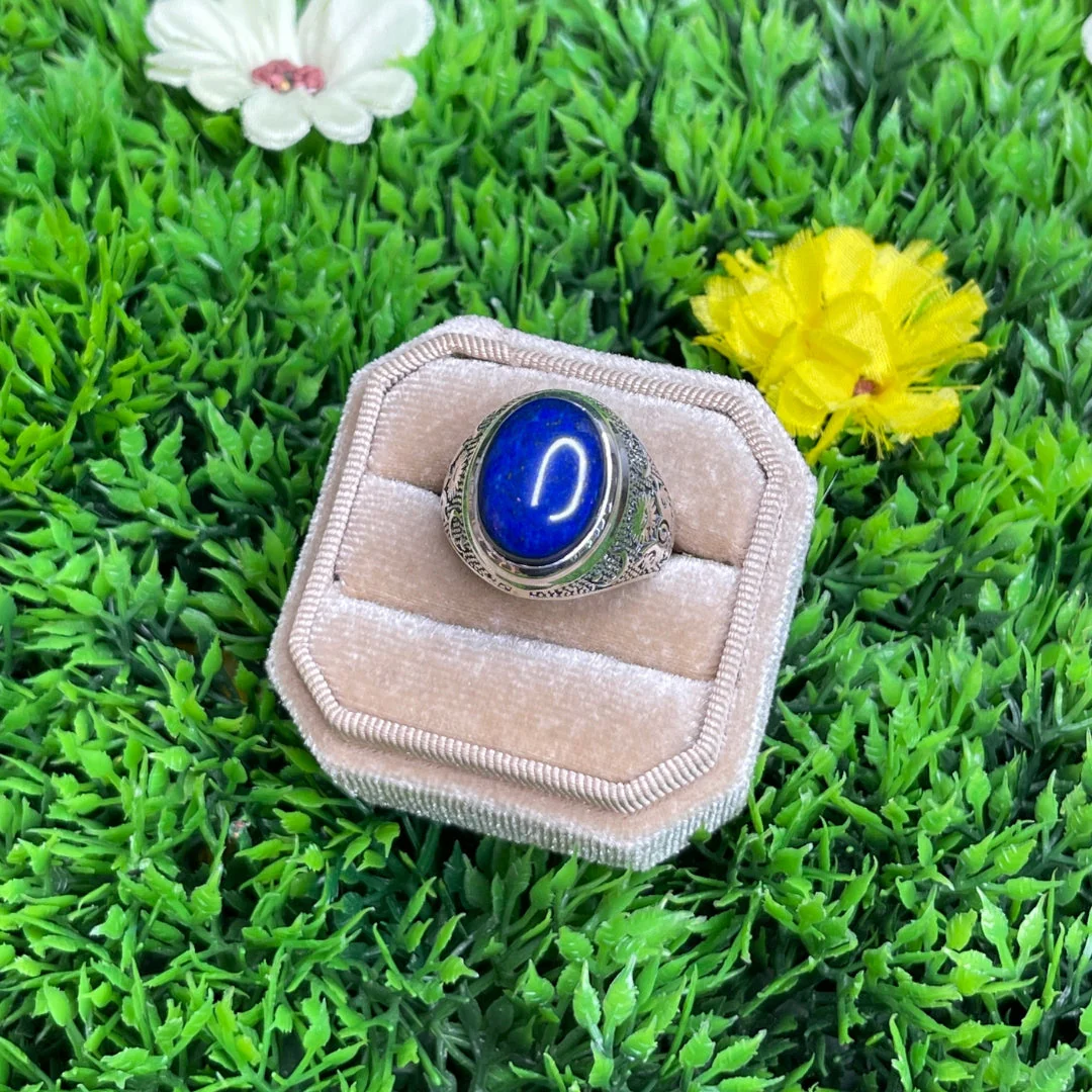 Chevalière Argent Lapis Lazuli Astral - Image 3
