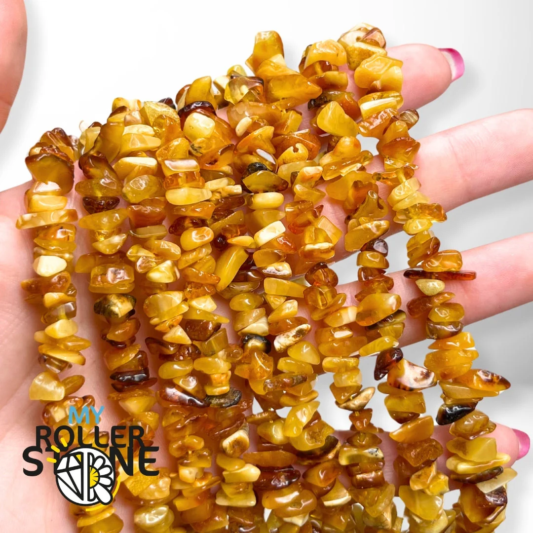 Chips Ambre jaune 37 cm