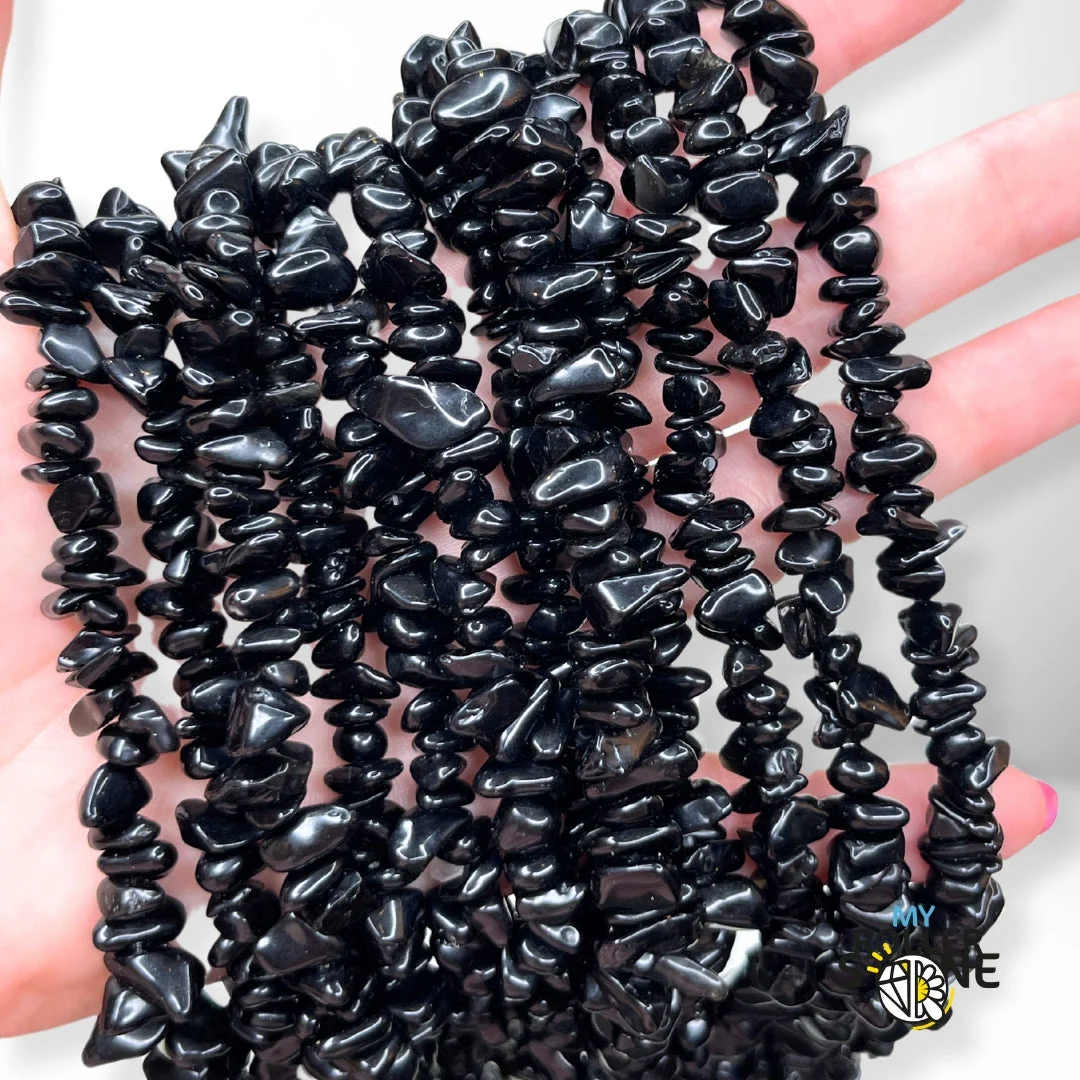Chips Obsidienne Noire 78 cm