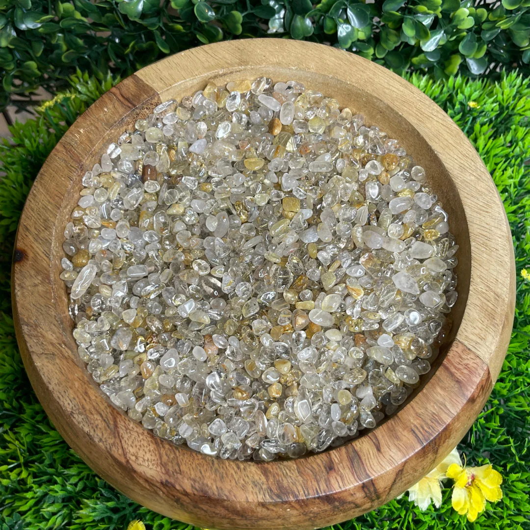 Chips Quartz rutile dorée