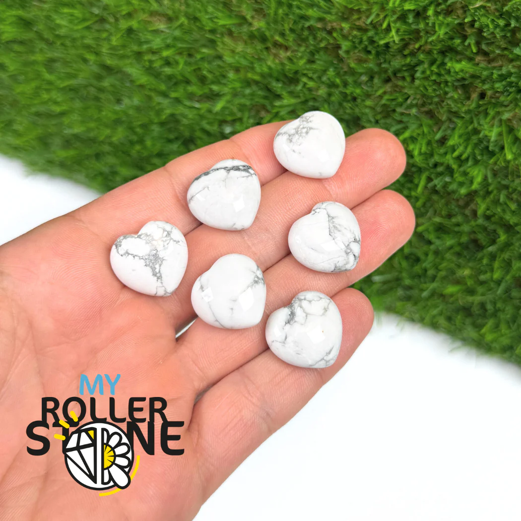 Coeur en Howlite