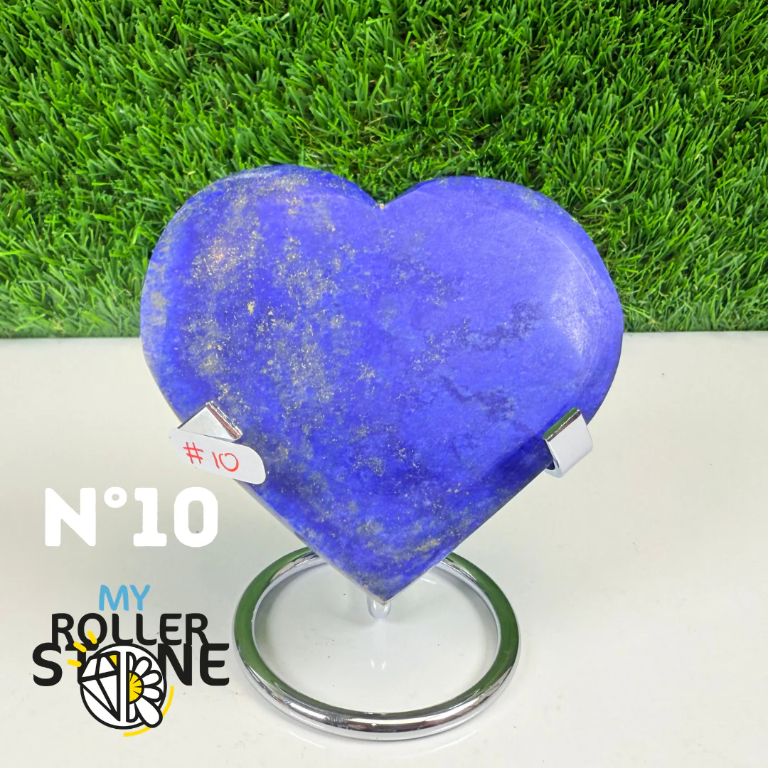 Coeur en Lapis Lazuli avec Support - Image 24