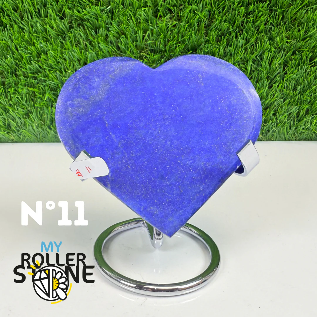 Coeur en Lapis Lazuli avec Support - Image 25