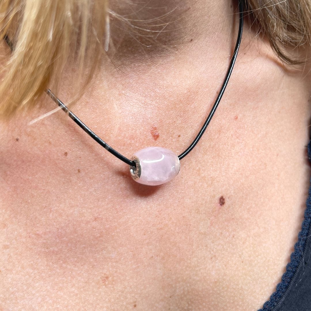 Collier Cordon noir 3mm fermoir acier inoxydable
