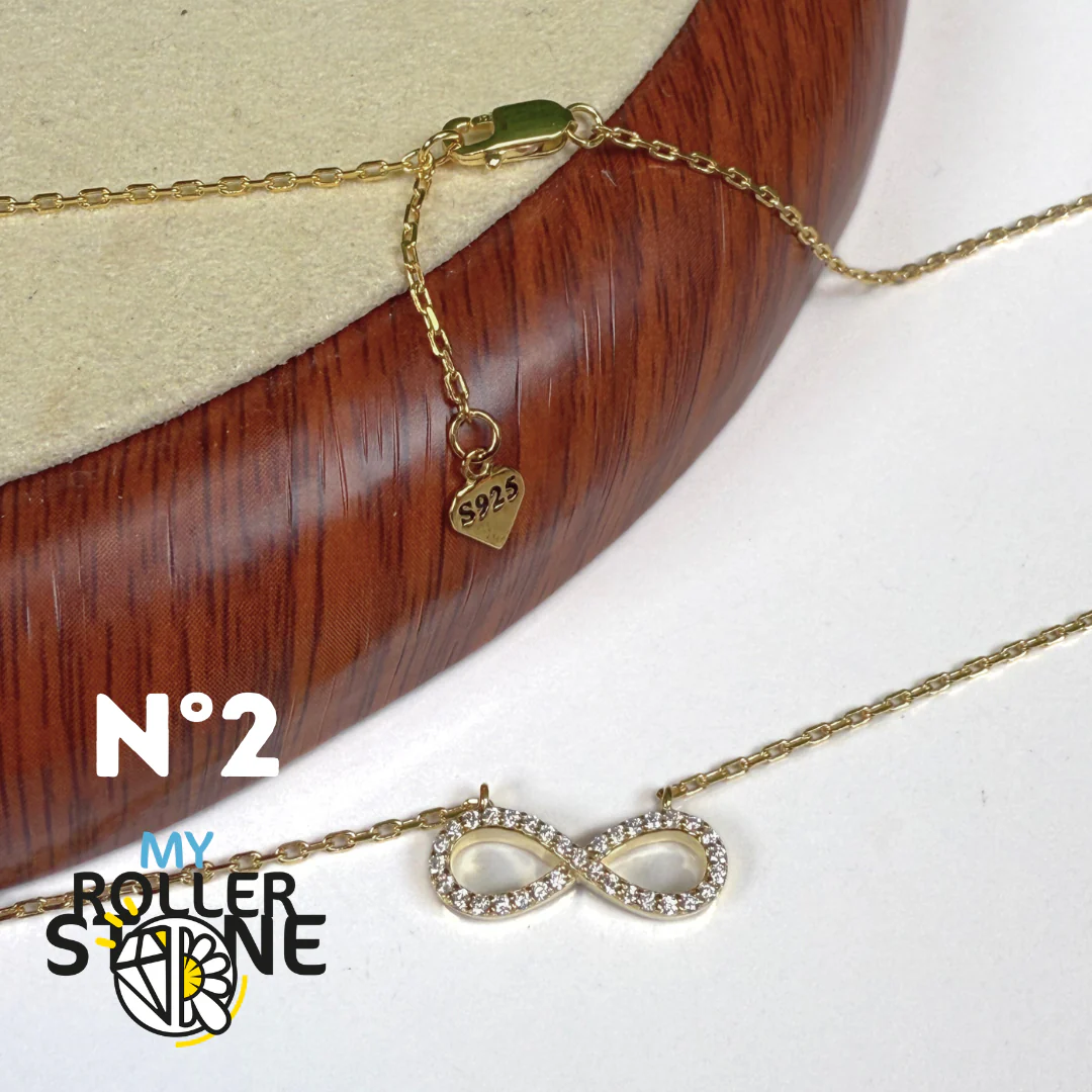 Collier Infini en ARgent 925 et Zircon - Image 3