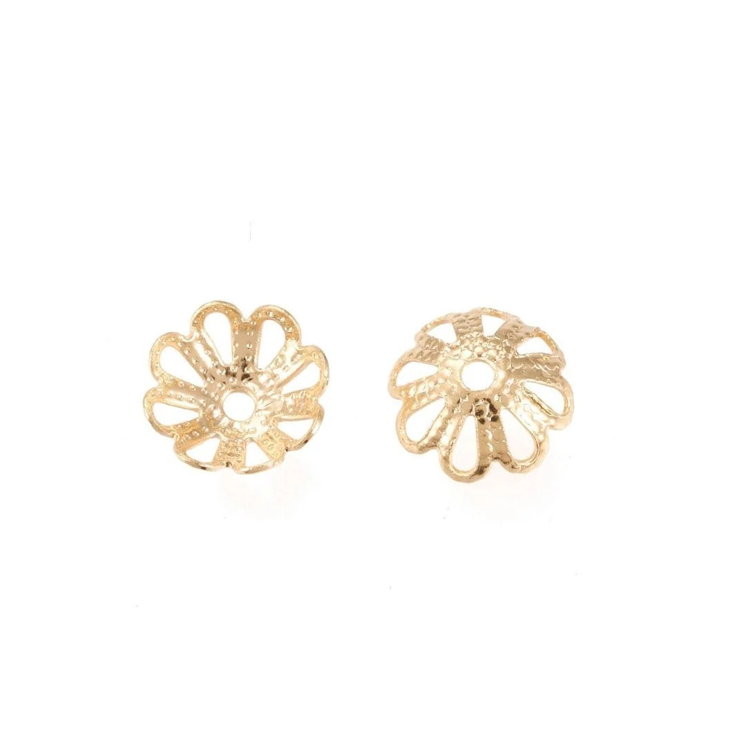 Coupelle motif fleur or