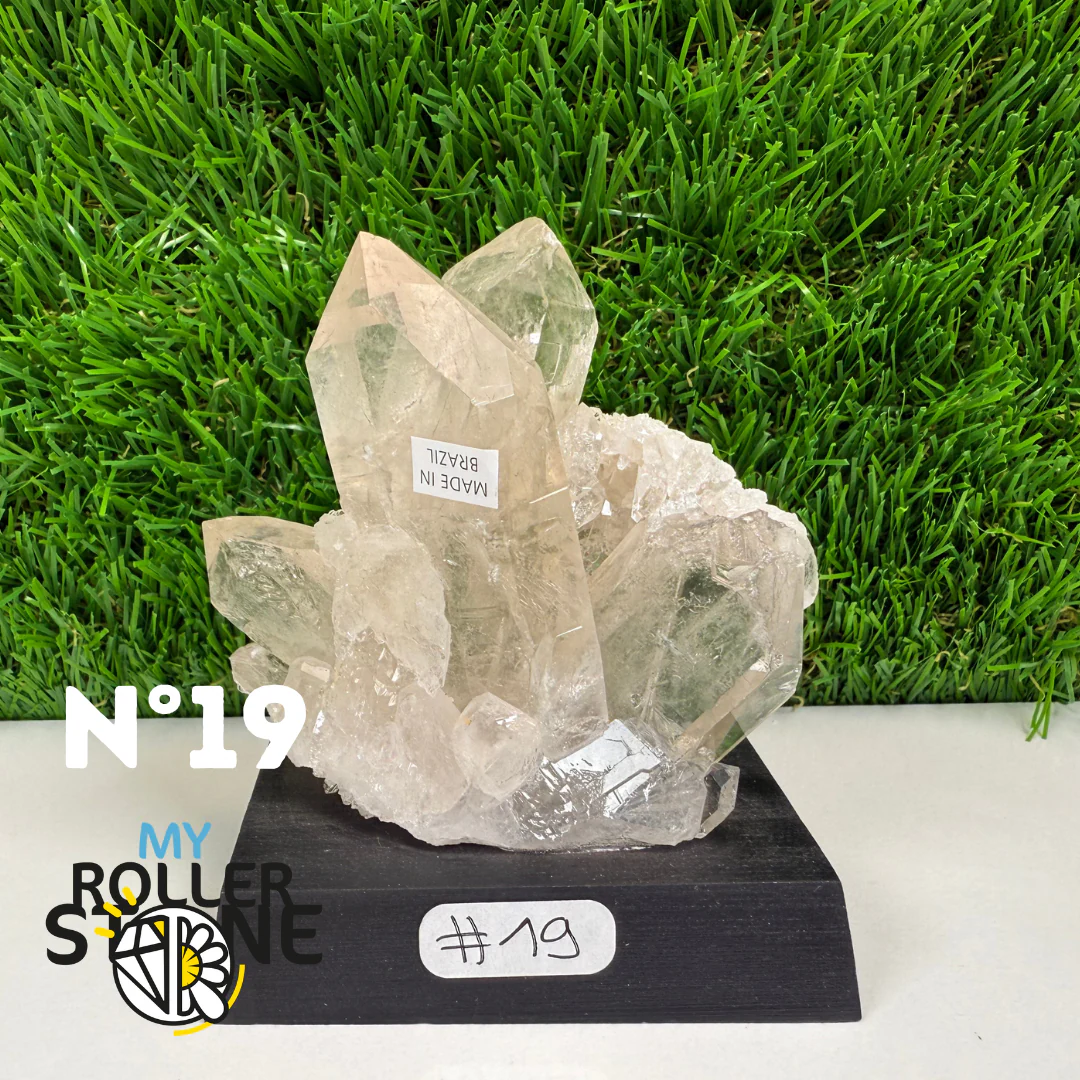 Cristal de roche sur support bois - Image 19