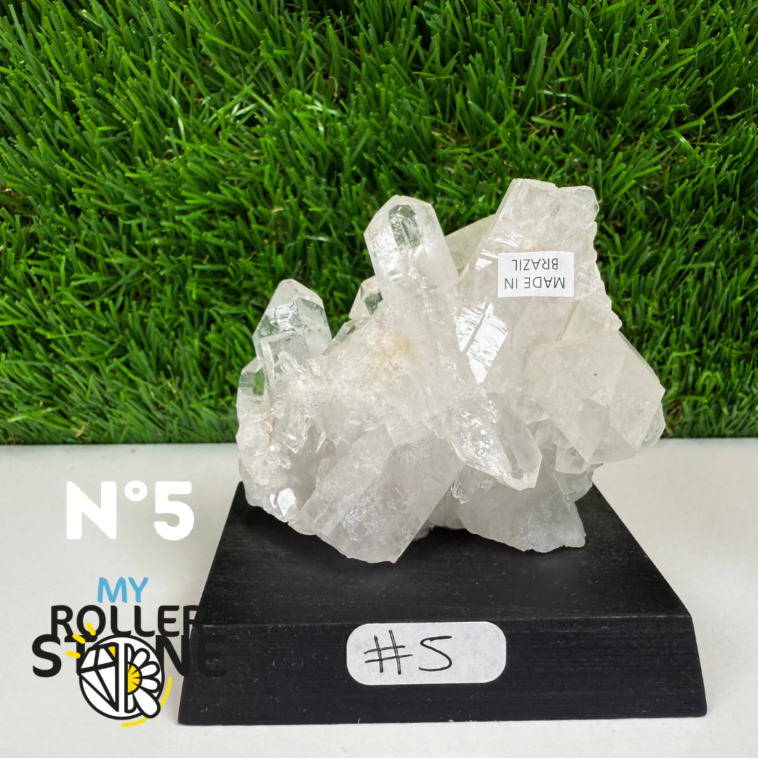 Cristal de roche sur support bois - Image 5