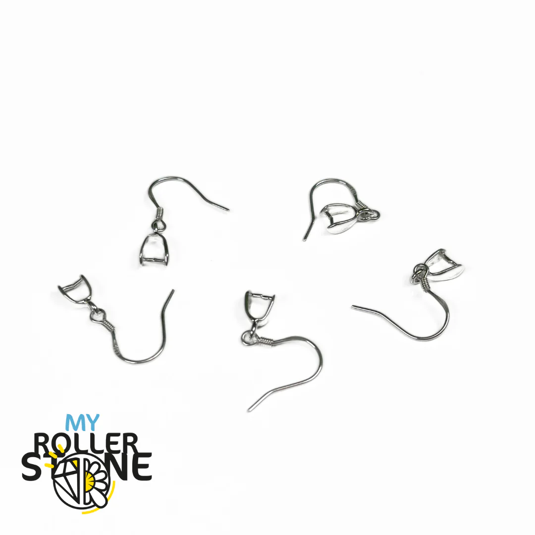 Crochets de Boucles d’Oreilles avec Bélières en Argent Sterling 925