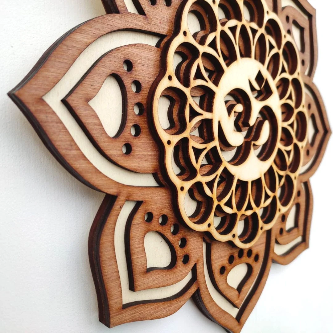 Décoration Murale en bois Aum - Image 2