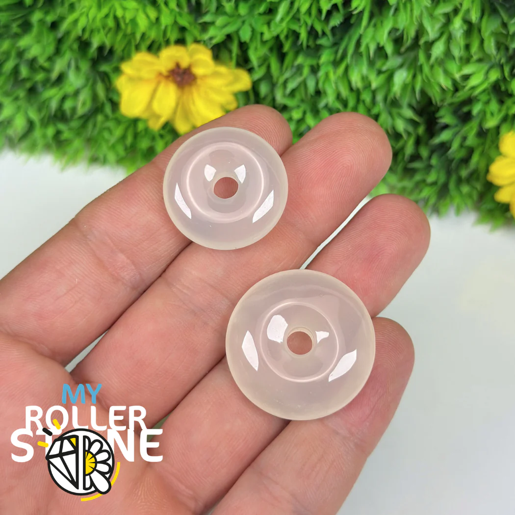 Donuts Agate Blanche