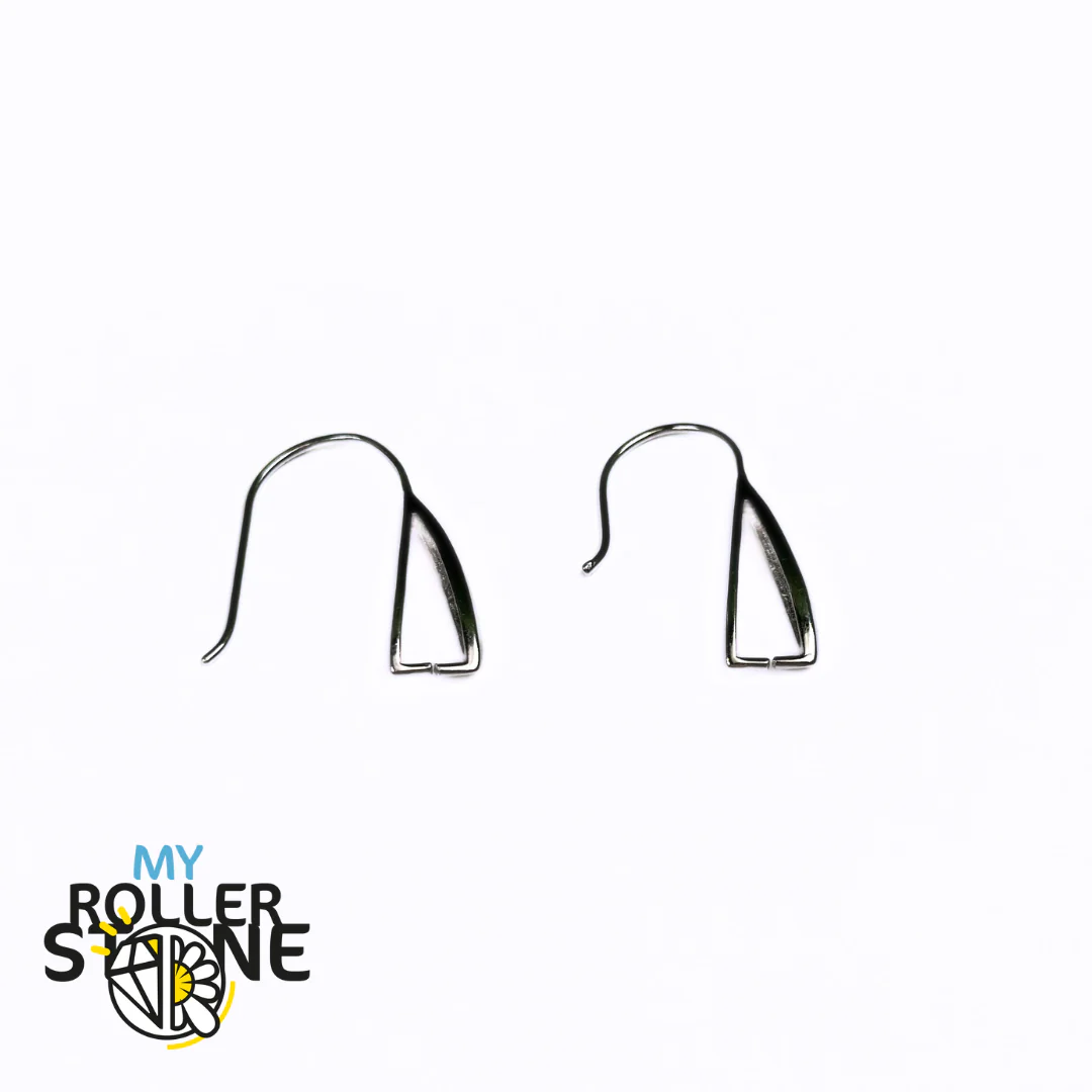 Crochets de Boucles d’Oreilles Triangulaires en Argent Sterling 925 - Image 2