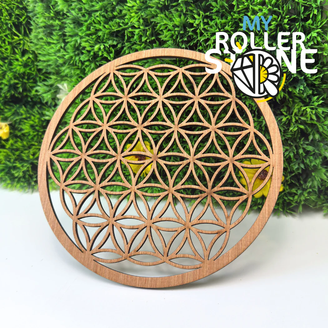 Fleur de Vie en bois 18 cm - Image 3