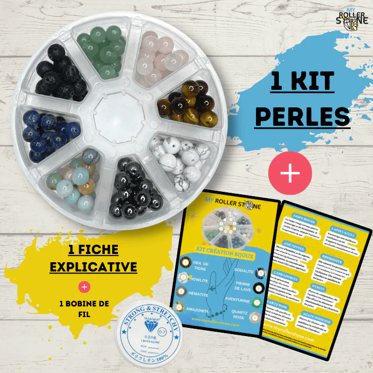 Kit création bijoux perles (7 bracelets)
