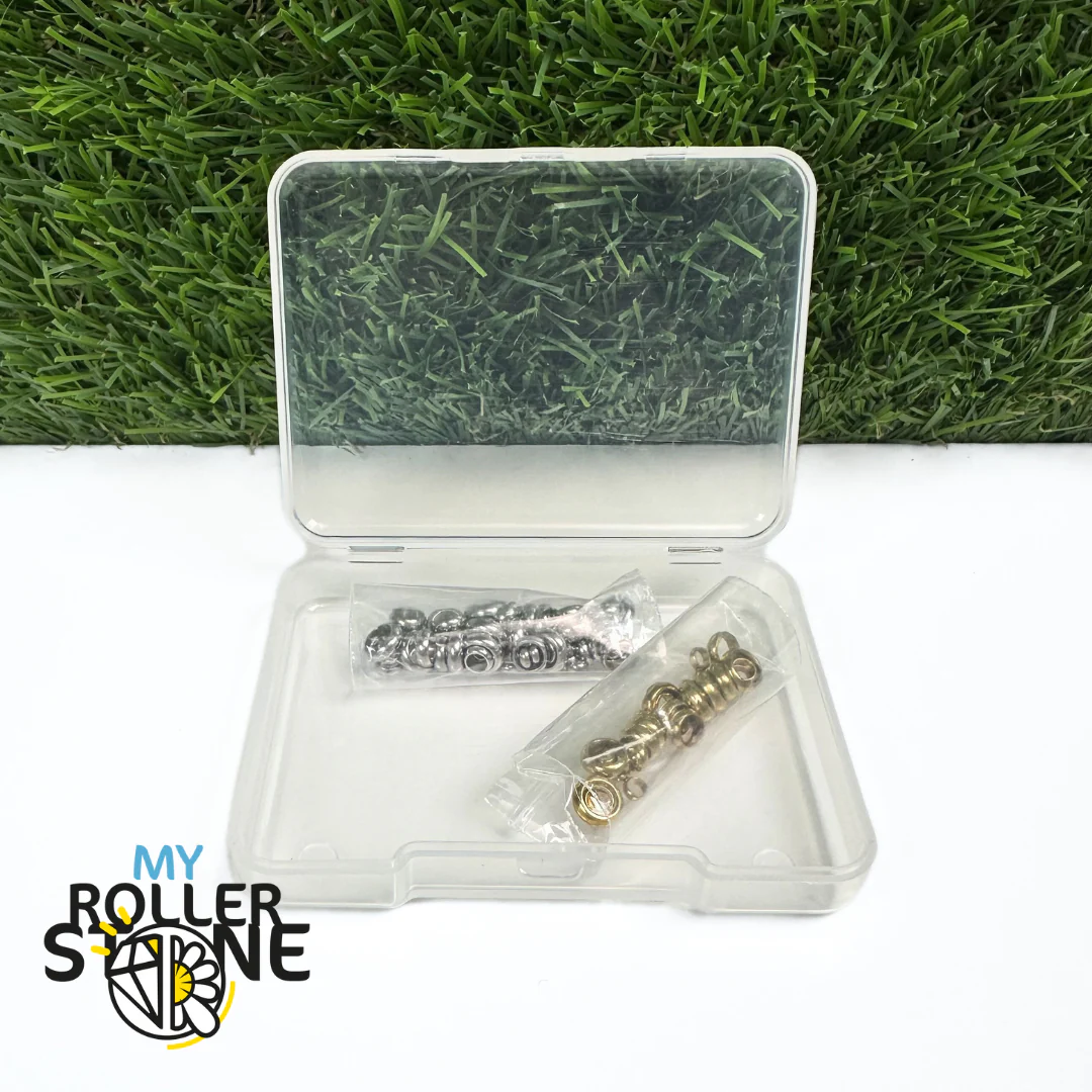 Kit de 80 Perles à Sertir en Acier Inoxydable