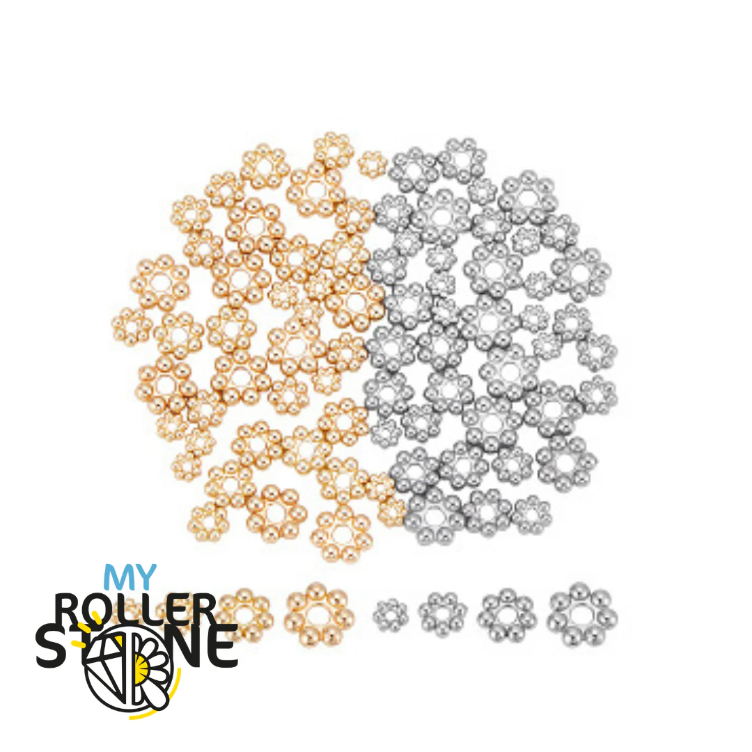 Lots de Perles d'espacement en acier inoxydable multi-boule