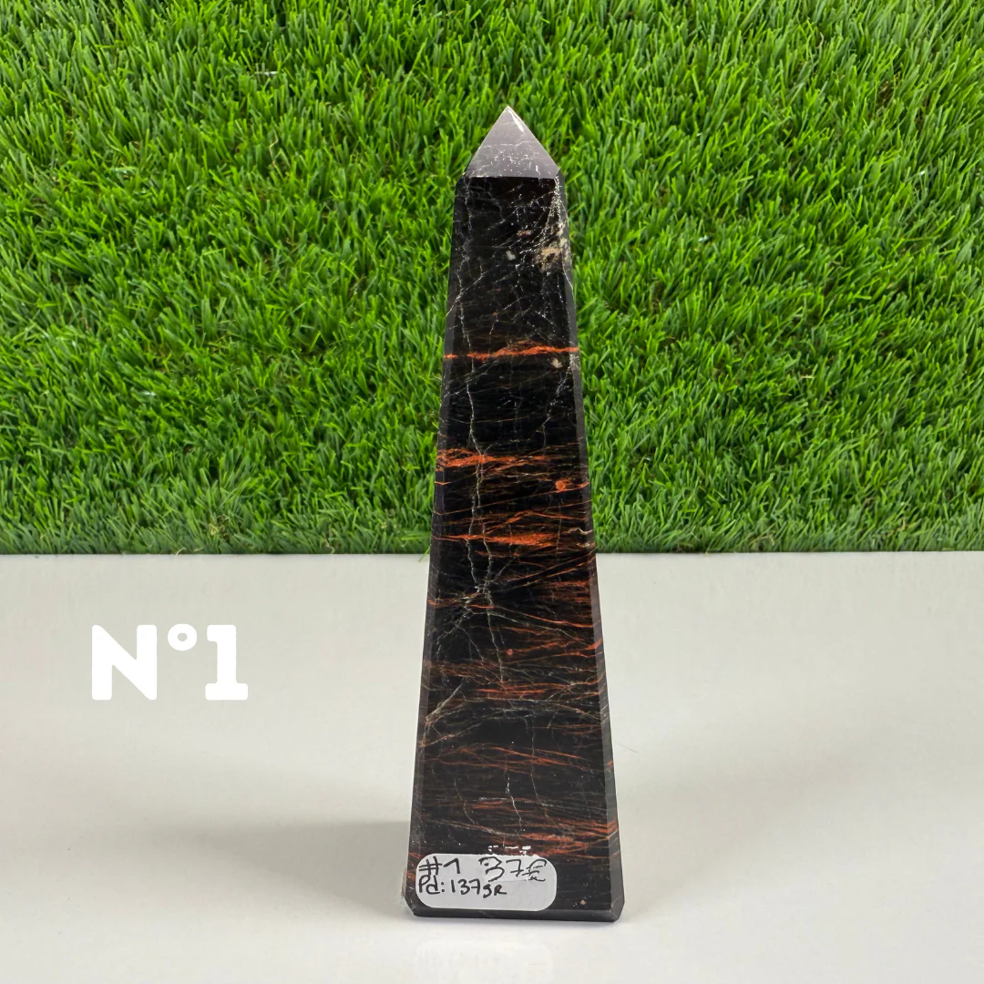 Obélisque en Tourmaline noire - Image 2