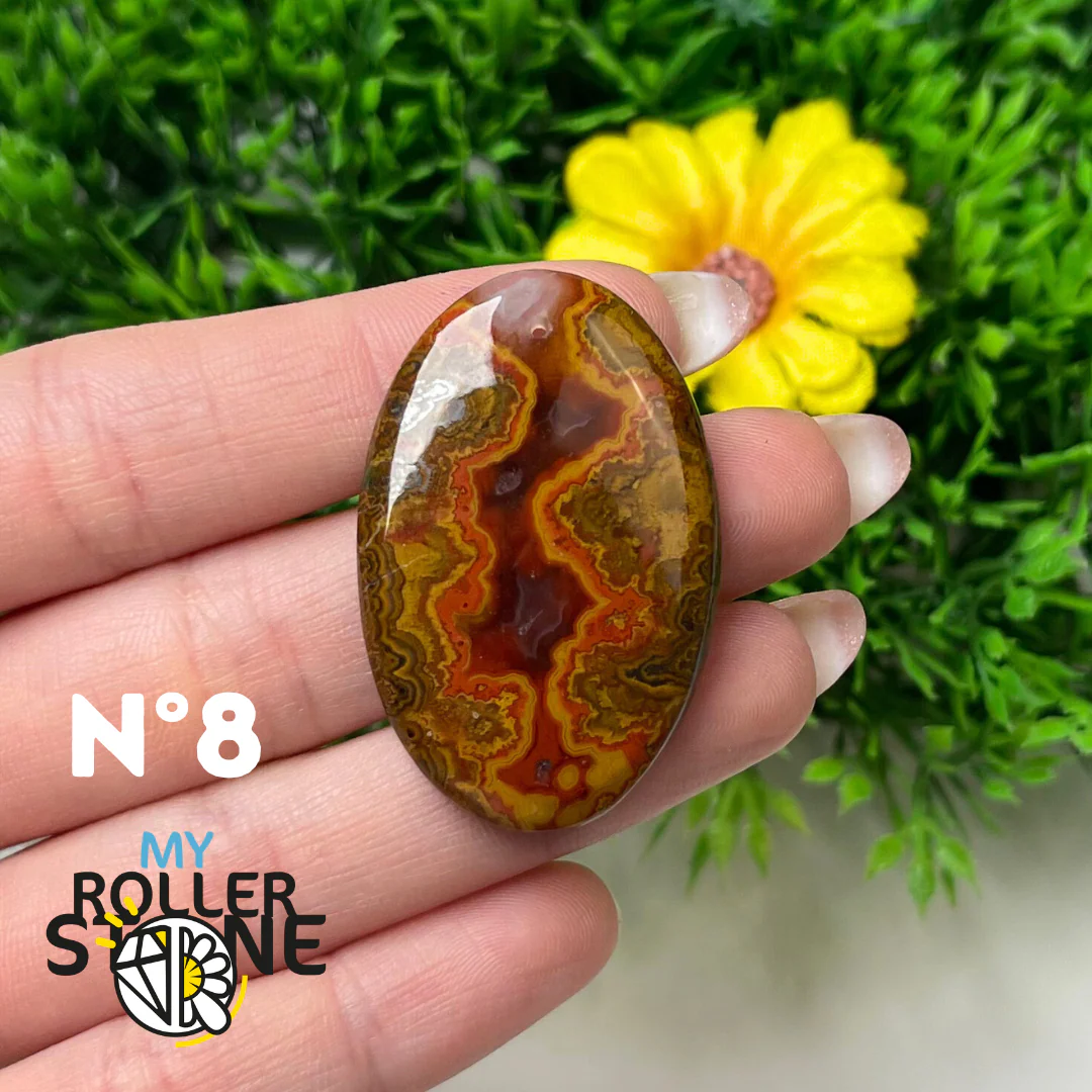 Pendentif Agate Marocaine 5A percé - Image 10