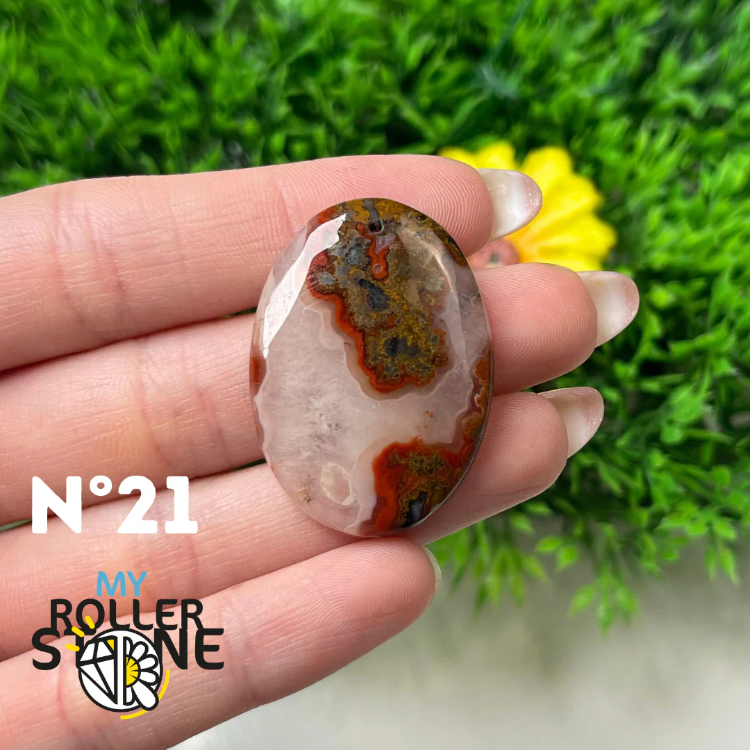Pendentif Agate Marocaine 5A percé - Image 23