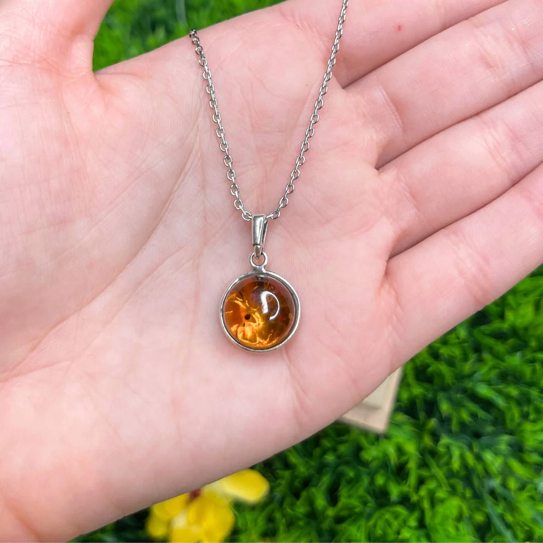 Pendentif Ambre Arbre de vie - Image 3