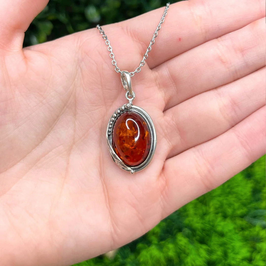 Pendentif Ambre Oval - Image 2