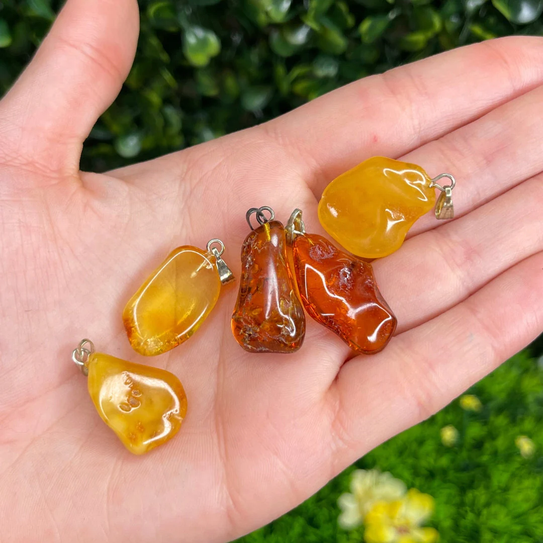 Pendentif Ambre Polie - Image 5