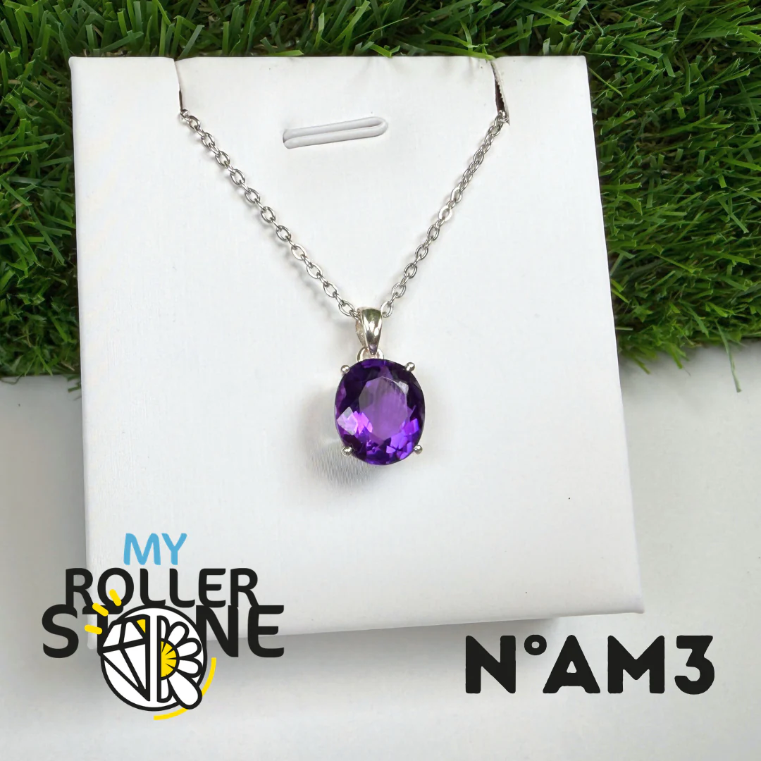 Pendentif Améthyste Facettée Du Brésil (BAIA) #AM3